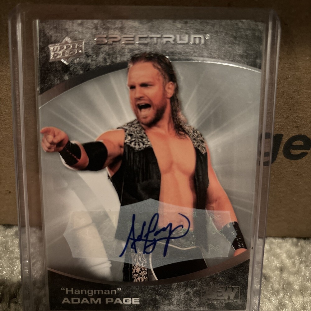 2021 UPPER DECK AEW SPECTRUM  HANGMAN ADAM PAGE AUTO  AUTOGRAPH ALL ELITE