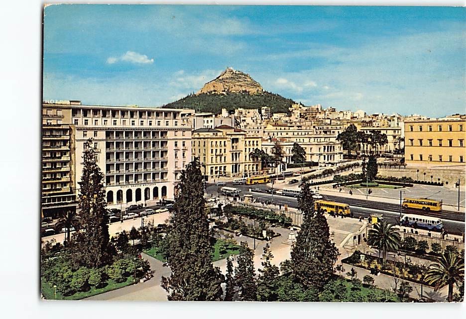 Postcard Syntagma Square Athens Greece