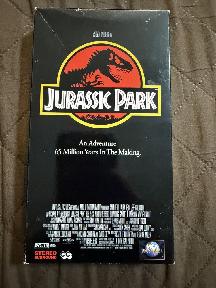 Jurassic Park (VHS, 1994) Sam Neill, Laura Dern, Jeff Goldblum