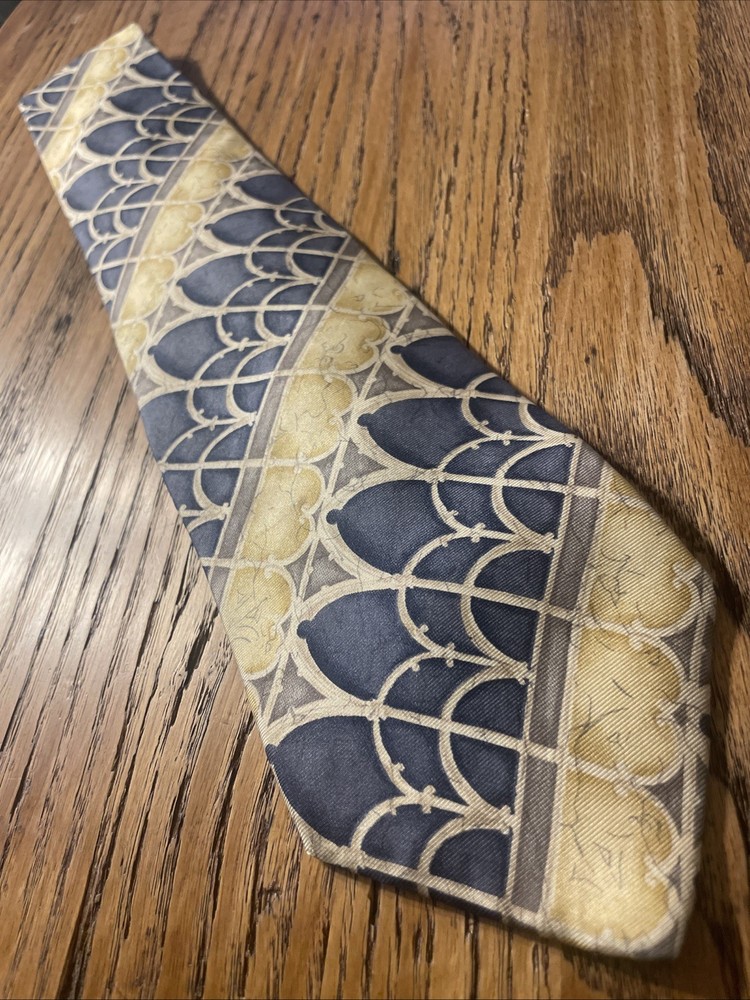 Vintage EUC Bill Blass Baroque Silk Tie Men’s Necktie