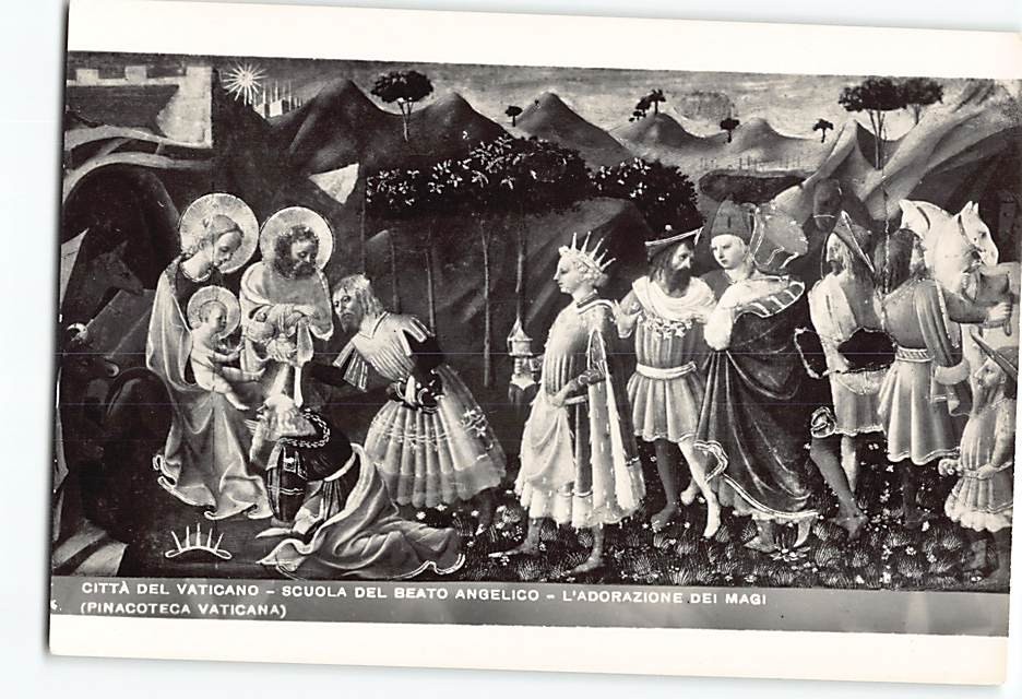 Postcard The Adoration of the Magi Painting by the School of Fra Angelico