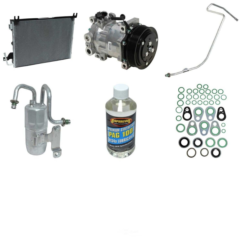 A/C Compressor Kit with Condenser for 2002 Ram 4000 5.7L Replacement