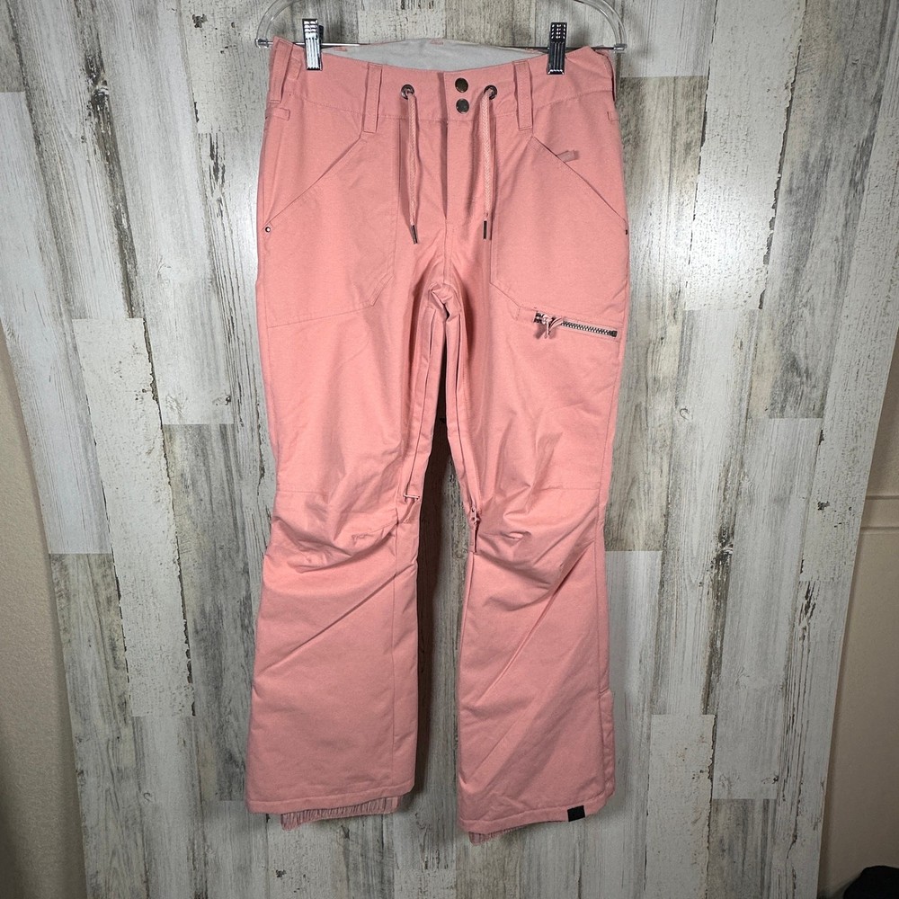 Roxy Women’s Light Pink Flare Snowboard Pants – Small – Adjustable – MSRP $159