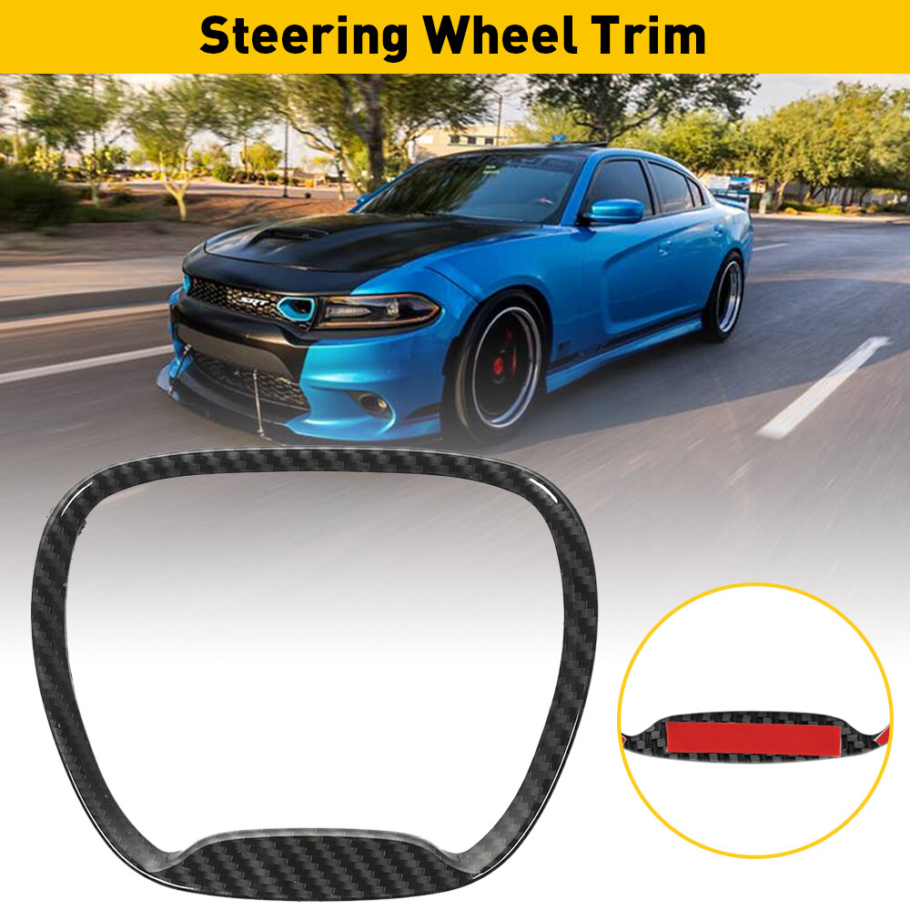 Steering Wheel Trim Cover Decor Kit For 2015-2022 Dodge Charger/Dodge Challenger