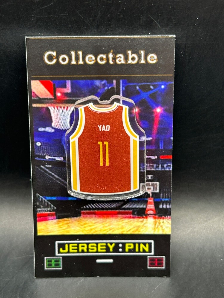 Houston Rockets Yao Ming  jersey lapel pin-Classic RETRO Collectible