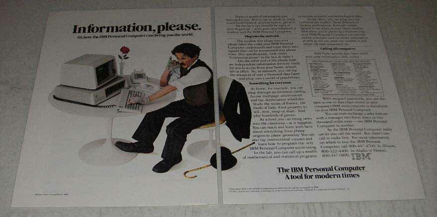 1983 IBM Personal Computer Ad - Information, Please