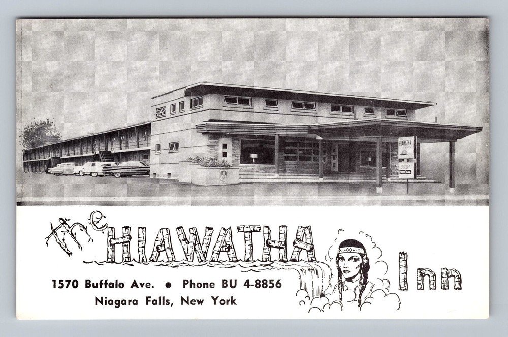 Niagara Falls NY-New York The Hiawatha Inn Vintage Postcard Standard Postal Old