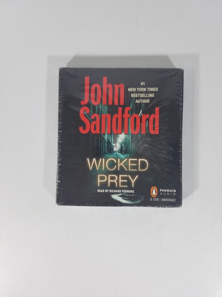 Wicked Prey - John Sanford (2009, Audio Book, 5-Disc CD) 6 Hour Run Time New