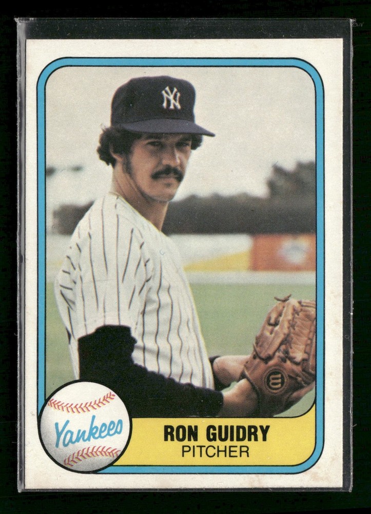 1981 Fleer #88 Ron Guidry New York Yankees
