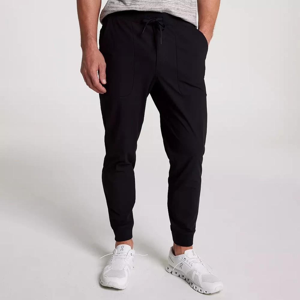 NEW $88 VRST Men's Limitless Performance Slim Fit Jogger Pure Black Size Medium