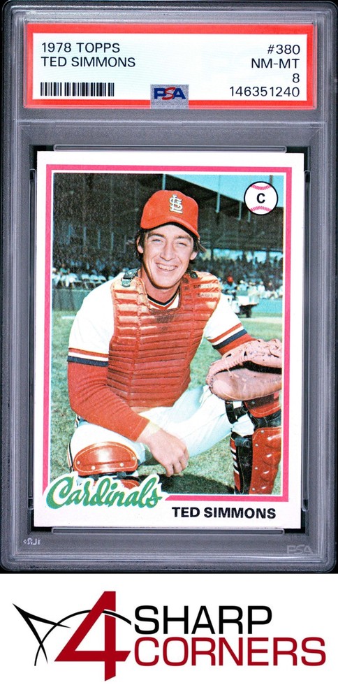 1978 Topps #380 Ted Simmons Cardinals Hof Psa 84SC is now accepting consignments at just 5% on $1,000+