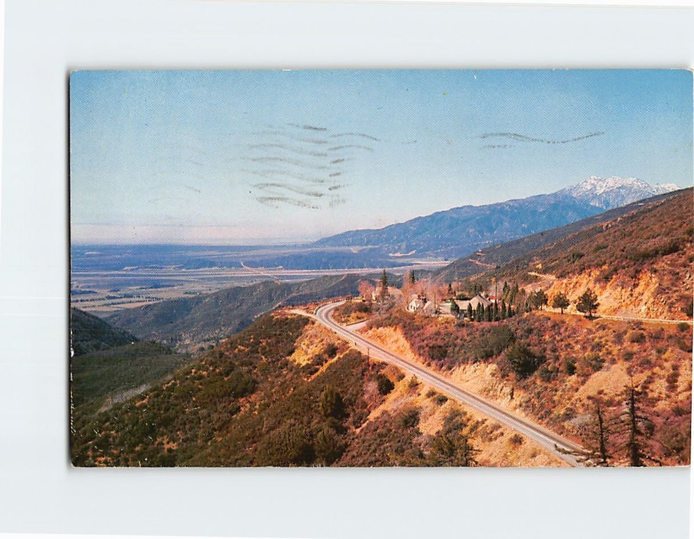 Postcard Panorama Point Rim of the World Drive San Bernardino California USA