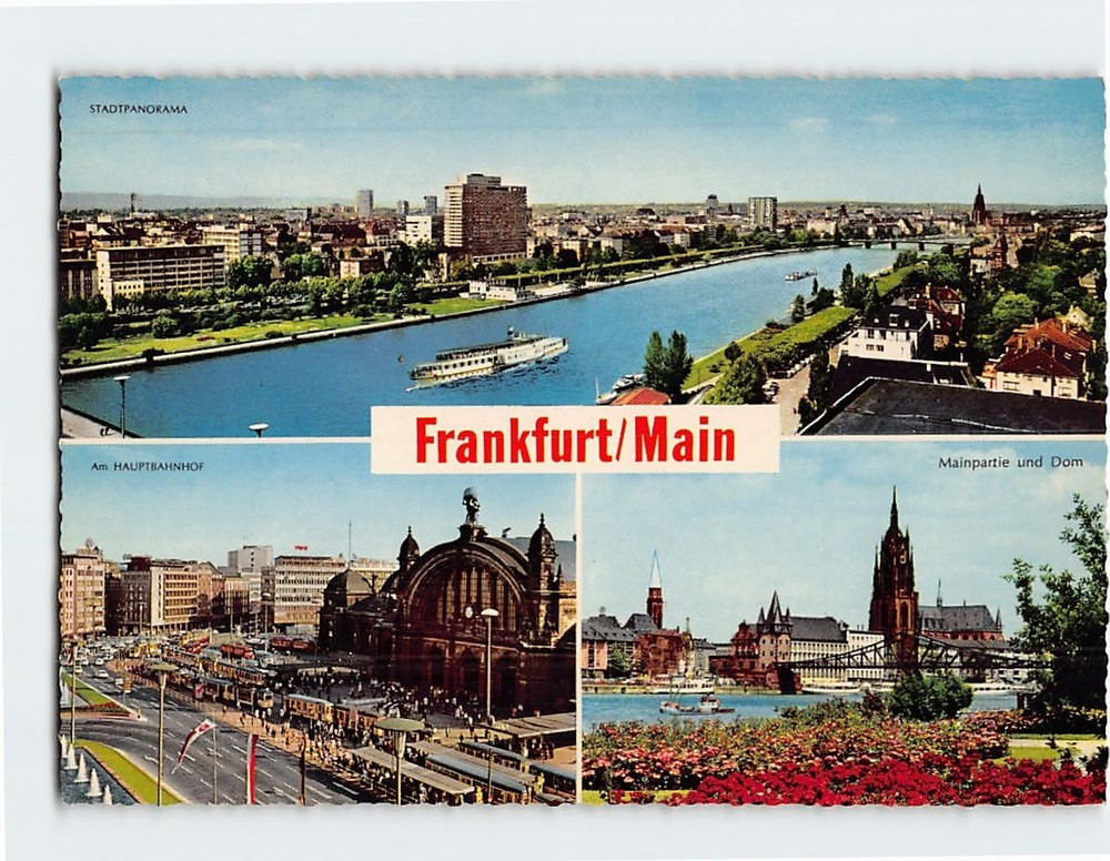 Postcard Scenes & Views Frankfurt Germany