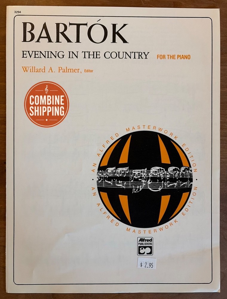 Bartok Evening in the Country Piano Sheet Music Alfred Masterworks