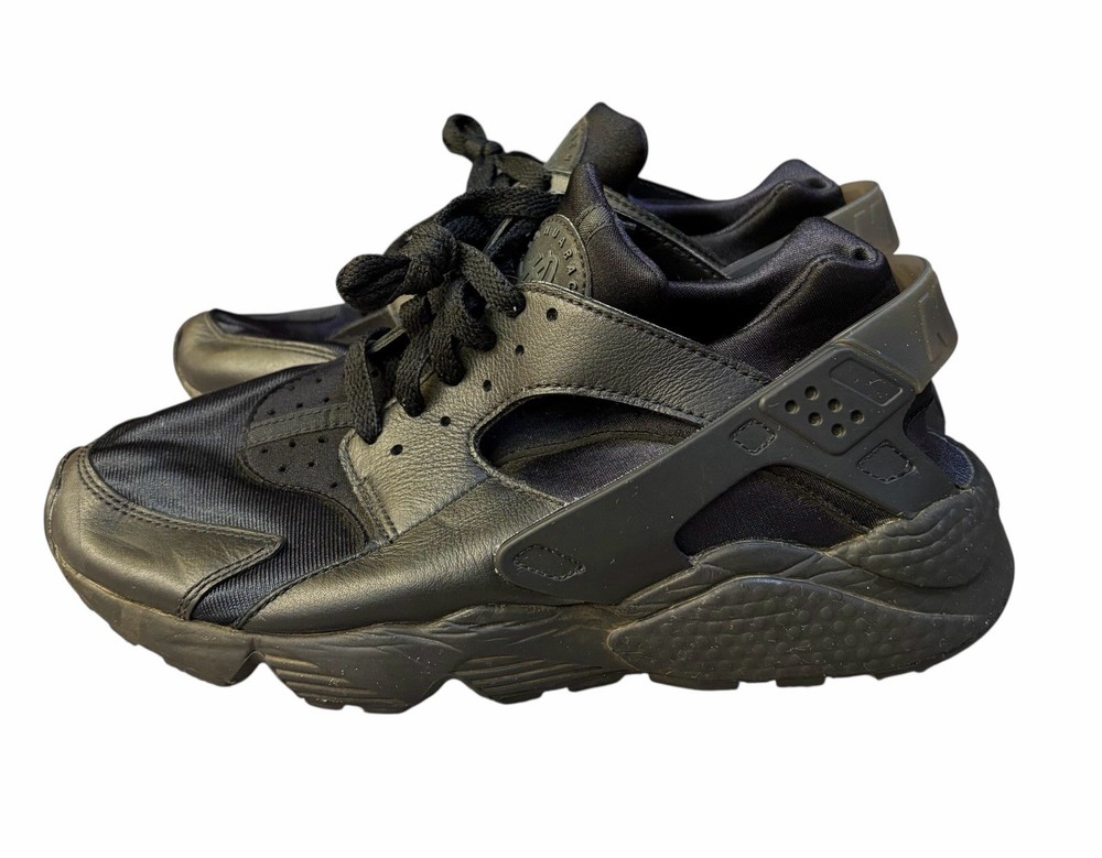 Nike Air Huarache Running Athletic Shoes Triple Black DD1068-002 Men Size 8