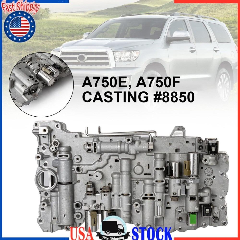 A750E/F Transmission Valve Body W/ Solenoids TB-50LS For Tacoma Sequoia #8850