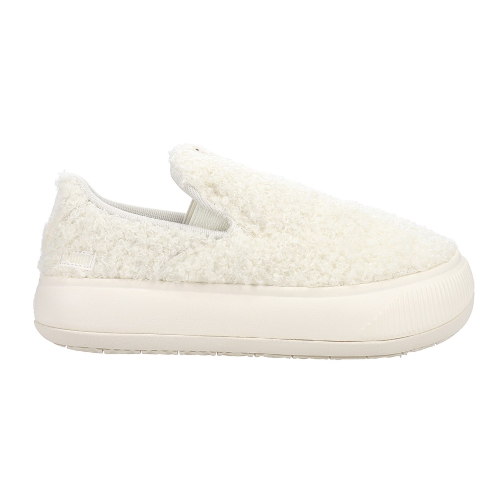 PUMA Suede Mayu SlipOn Platform  Womens White Sneakers Casual Shoes 384887-02