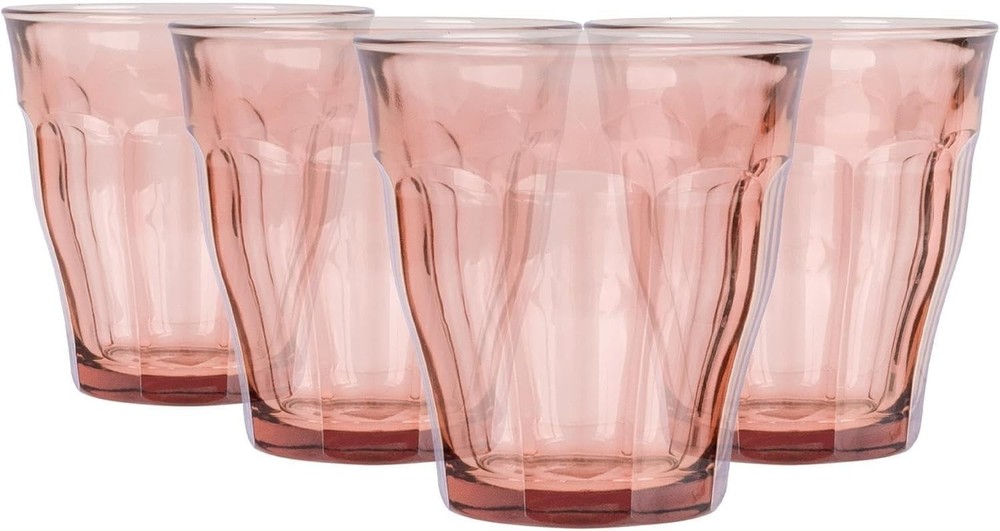 Duralex Picardie Glass Tumbler Set of 4 Rose