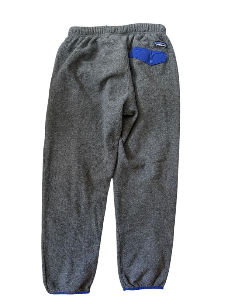 Patagonia Synchilla Gray Blue Fleece Jogger Sweatpants Men's size S