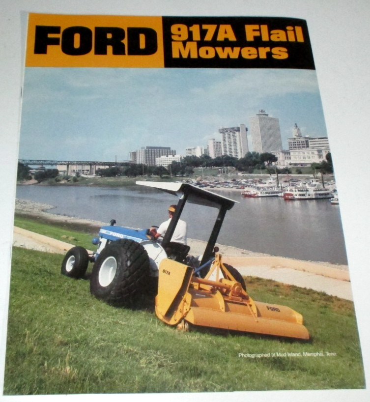 Ford 917A Flail Mower Cutter Sales Brochure Literature Advertising AD-4706