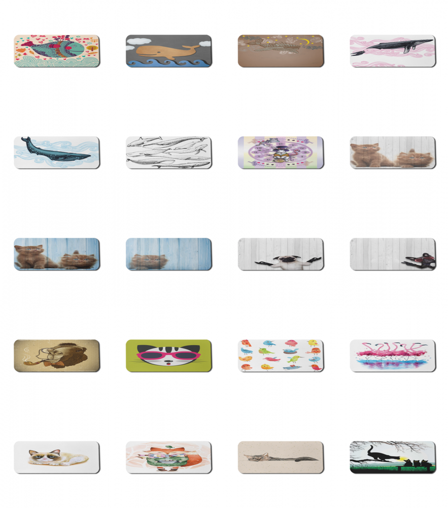 Ambesonne Animal Art Rectangle Non-Slip Mousepad, 31
