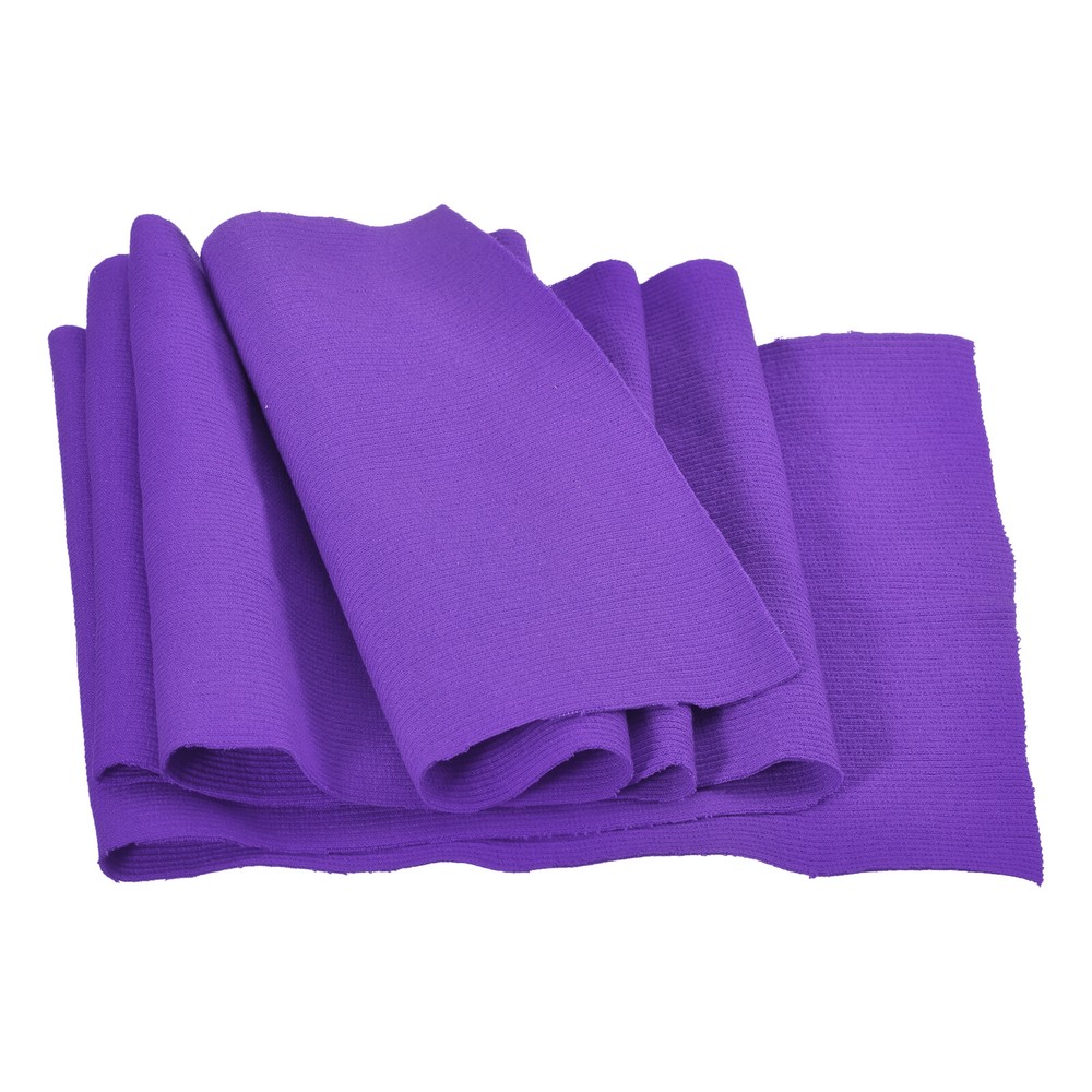20cmx1m Elastic Cuff Ribbed Trim Cotton Fabric Knit Ribbed Stretch Band Purple