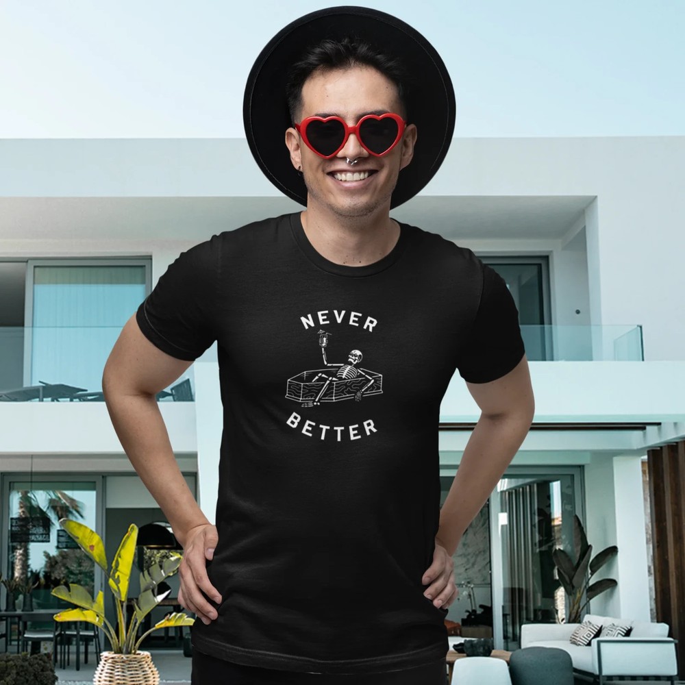 Comfortable Men's T-Shirt | Half Sleeve, Round Neck, Festive Halloween Design