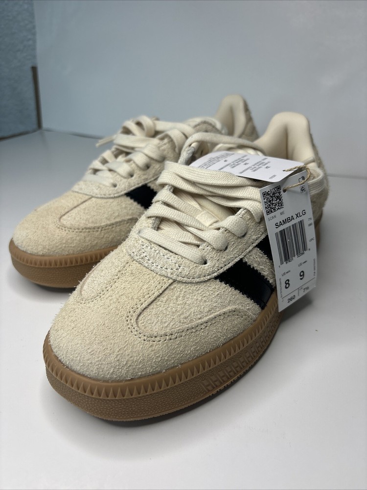 adidas Originals Samba XLG Men's Sneakers Wonder White/Magic Beige, Size 8