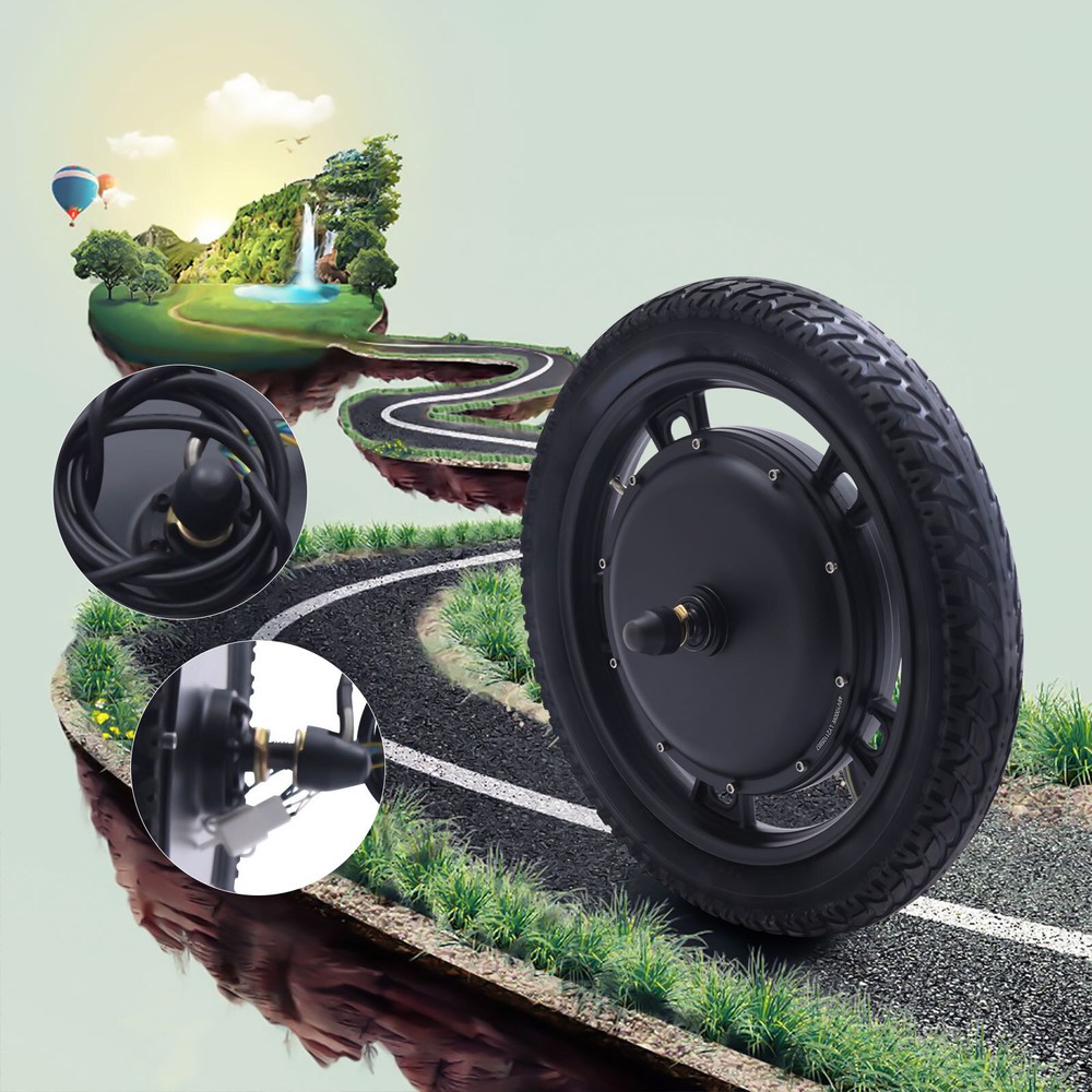 48V 1000W Front Hub Motor Conversion Kit for 16 Inch Electric Bikes USA