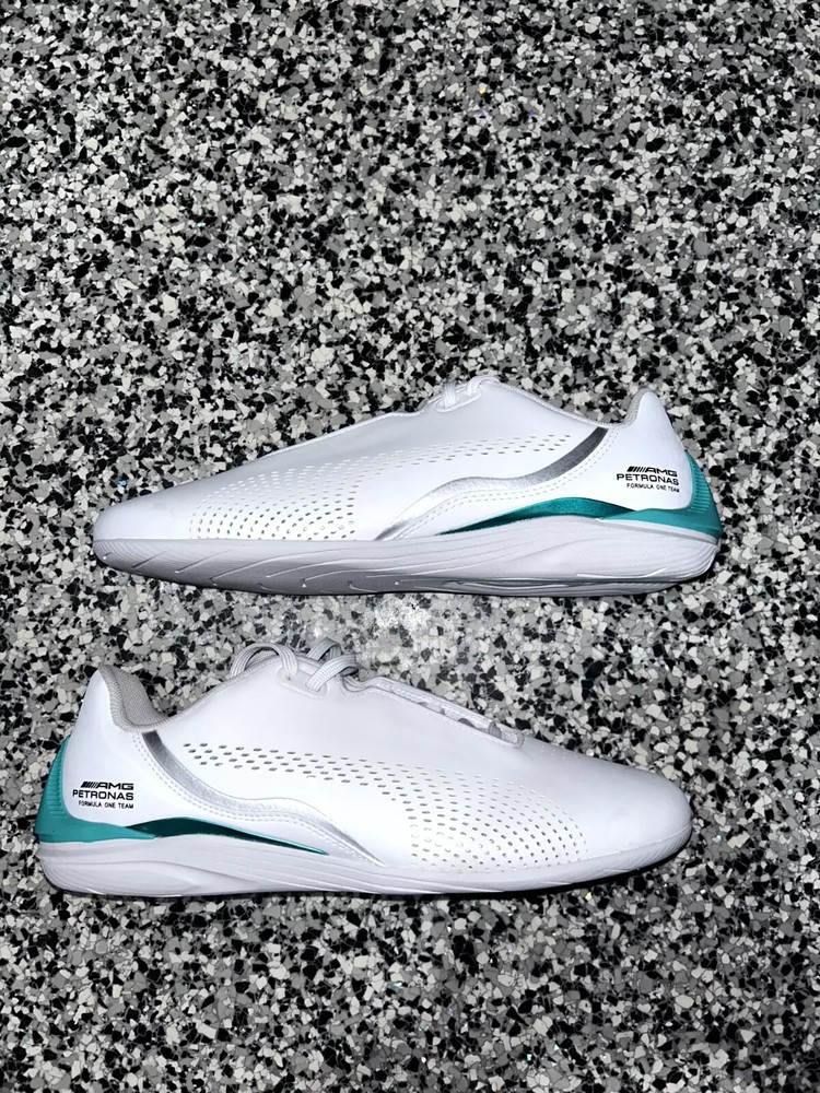 Puma Mercedes AMG Petronas MAPF1 Drift Cat Decima Mens White Sneakers Sz 8.5-13