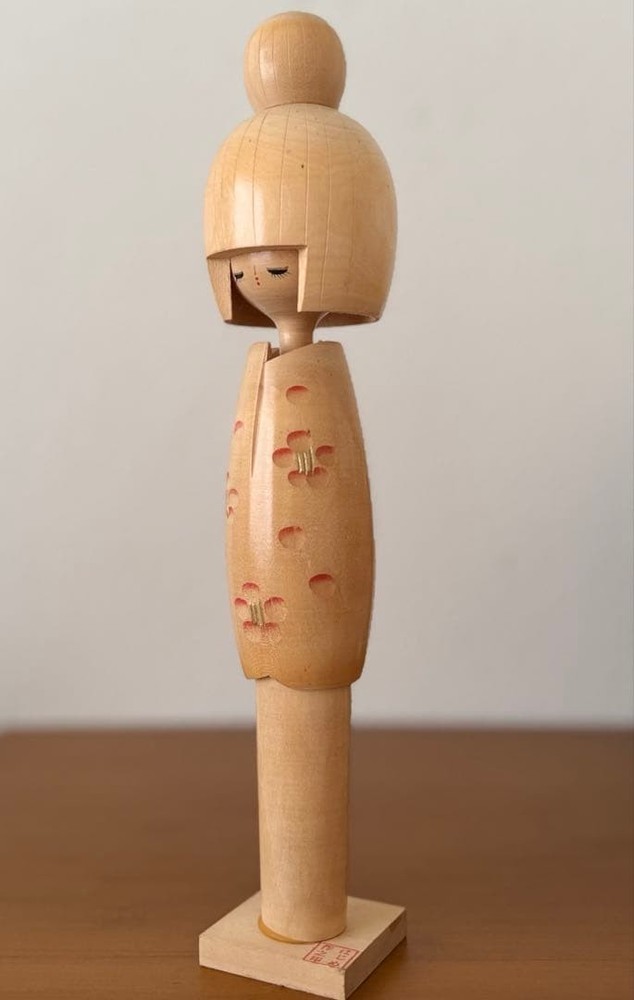 Hajime Miyashita Kokeshi Doll 27cm Elegant Wooden Art Minimalist Design