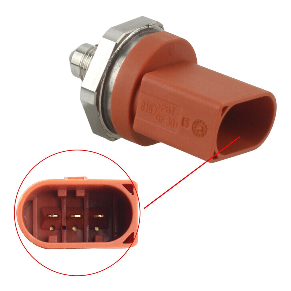 Fuel Pressure Sensor for Audi A3 A4 A5 A6 Q3 Q5 R8 S7 VW Eos GTI Jetta Tiguan