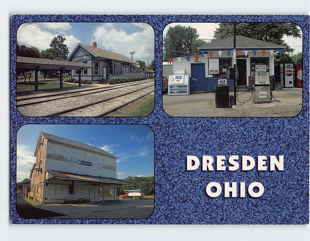 Postcard multiple View Of Dresden Ohio
