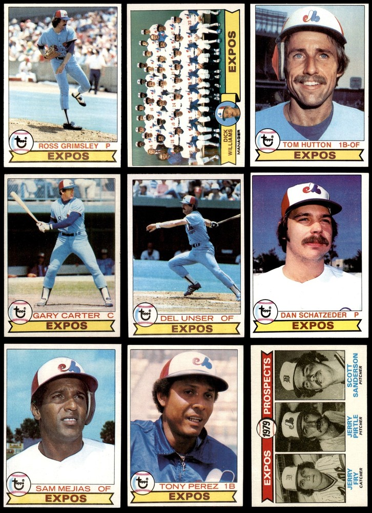 1979 Topps Montreal Expos Near Team Set 5.5 - EX+ 4718535 (24 / 26 cards)
