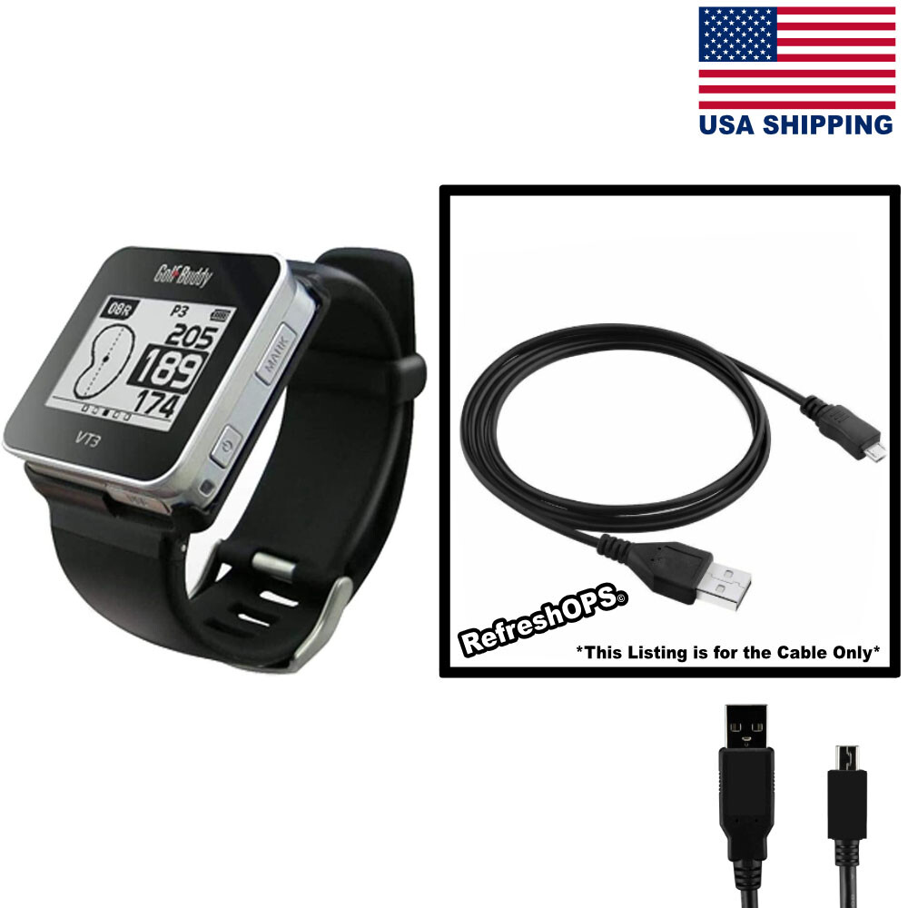 Golf Buddy VT3 GPS Watch Replacement USB Transfer Cable