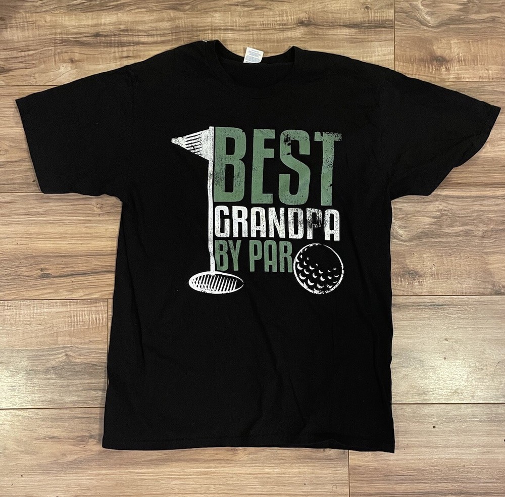 Best Grandpa By Par Father's Day Golf Grandad Golfing Gift T-Shirt