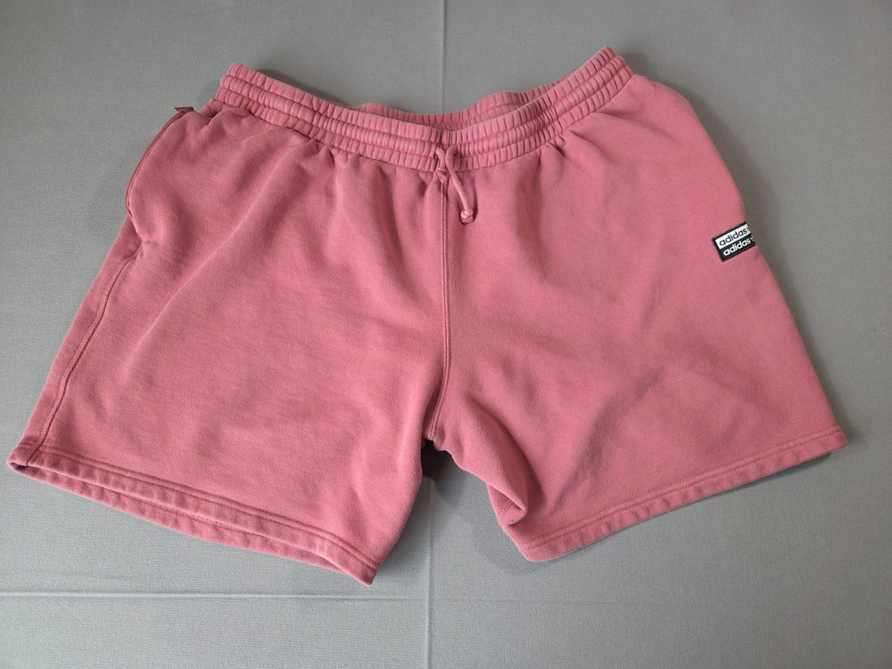 Adidas Originals Womens 2XL Pink Sweat Shorts Lounge Casual Drawstring