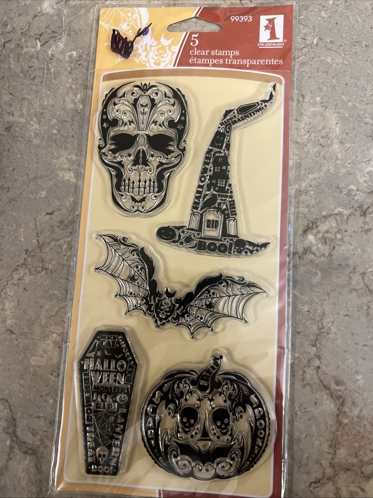 Inkadinkado Clear Stamps Halloween Set