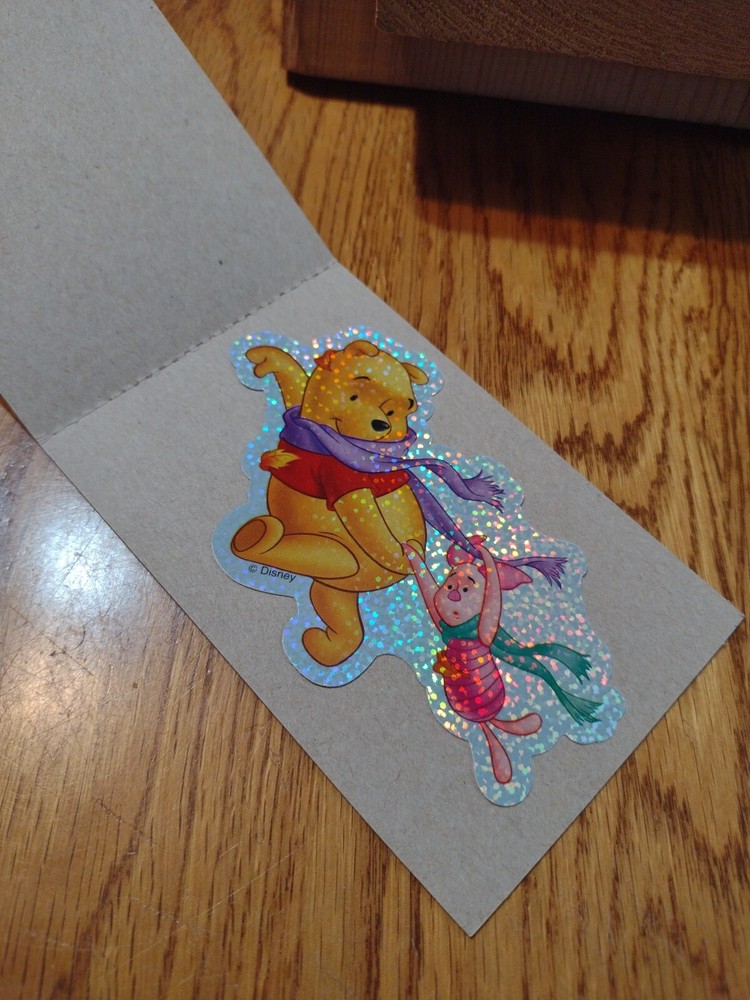Vtg. Disney Winnie The Pooh Vending Machine sticker. Series 3. 1 of 12. STS41