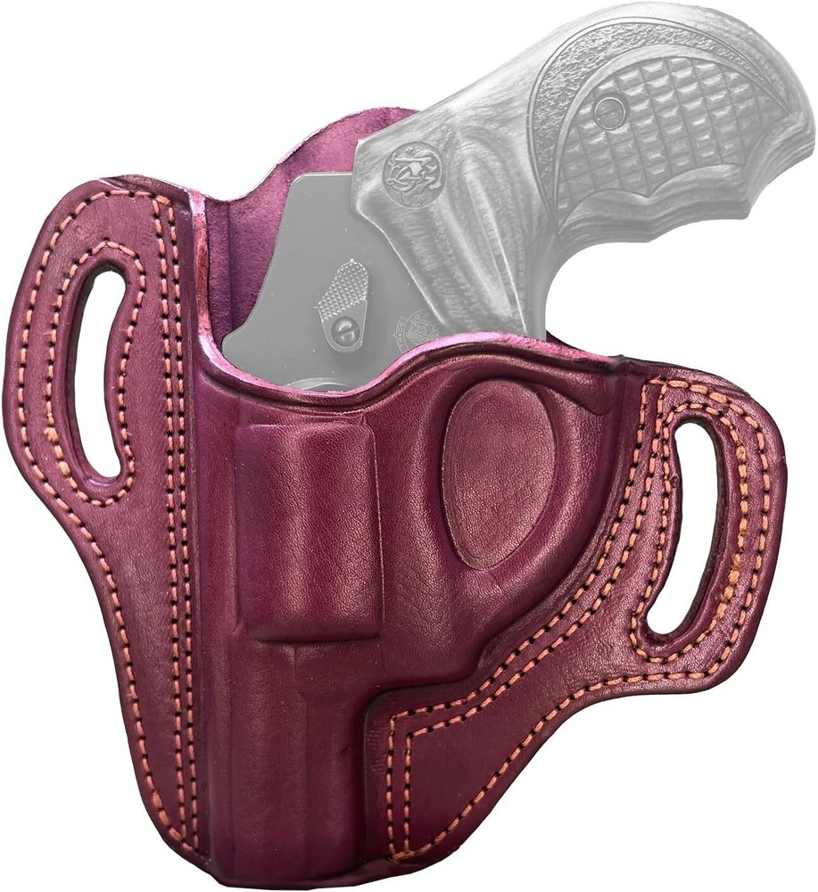 Eco-Friendly Premium Leather OWB Holster for 38 Special Revolvers - Left Hand