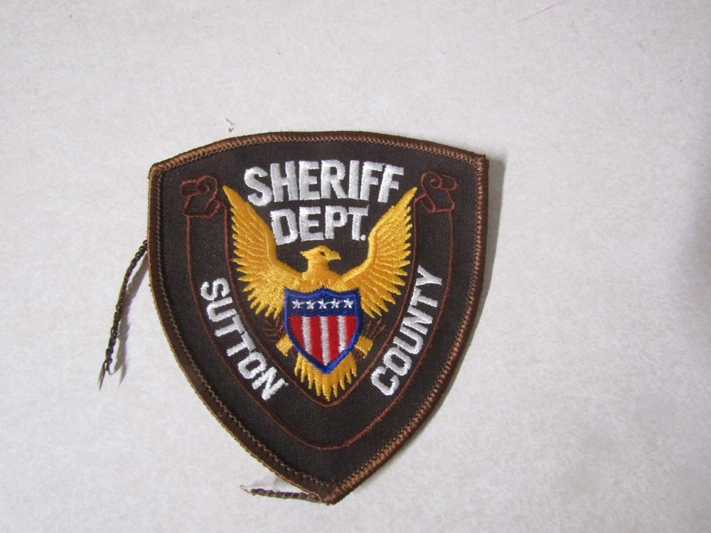 PATCH LAW ENFORCEMENT OLDER SHERIFF DEPARTMENT TEXAS COUNTY OF SUTTON