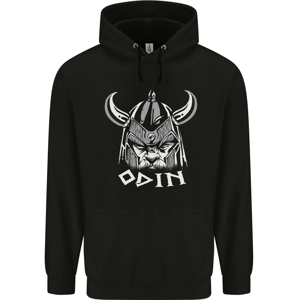 Odin Viking God Warrior Valhalla Norse Gym Mens 80% Cotton Hoodie