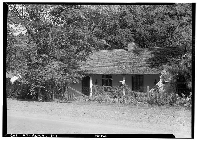 Photo:New Almaden California El Adobe Viejo Adobe House 1930s HABS