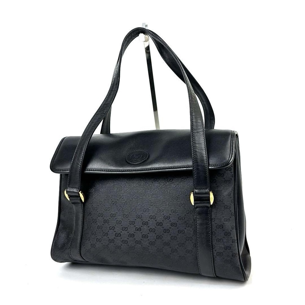 GUCCI GG PVC Black Tote Bag Authentic G0803302