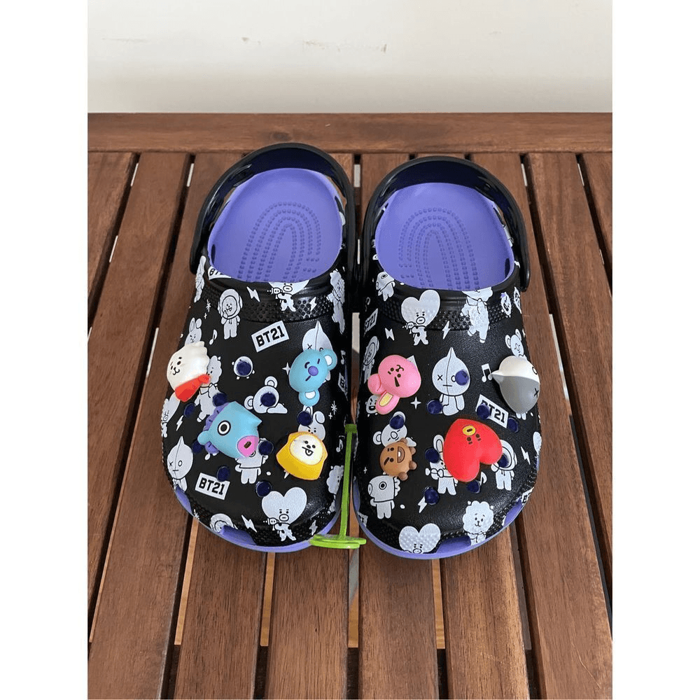 NWT Crocs Classic BT 21 Line Friends Clog Women Size 7 Men Size5 Limited Edition