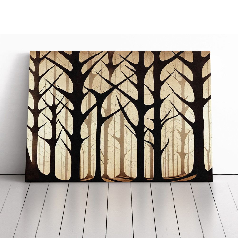 Magnificent Forest Abstract Canvas Wall Art Print Framed Picture Home Decor-image