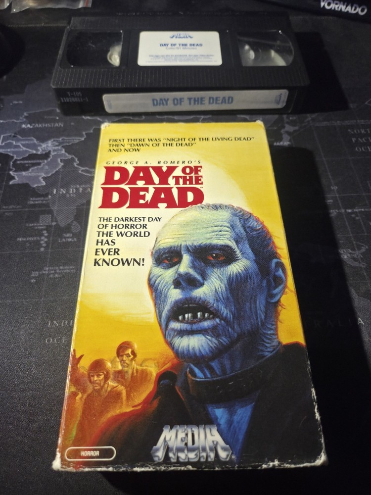 Day Of The Dead VHS Horror Movie Original 1986 Media Release 🔥 RARE 🔥