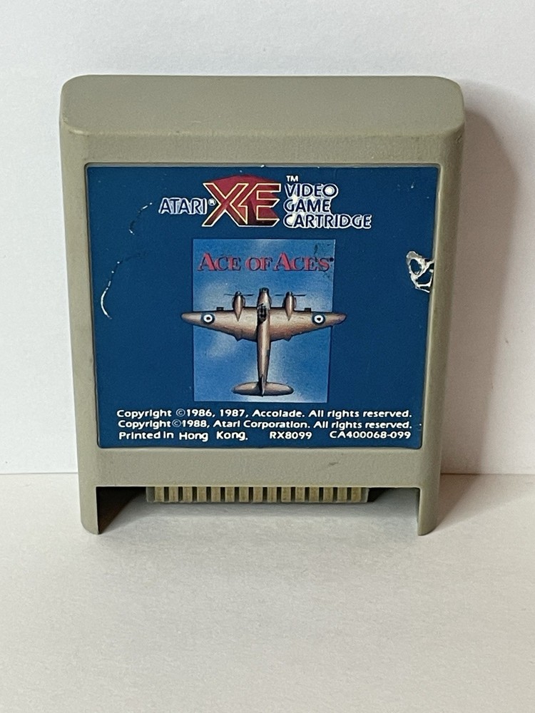 Ace Of Aces Atari 400/800/XL XE XEGS Cartridge Only Cleaned Tested