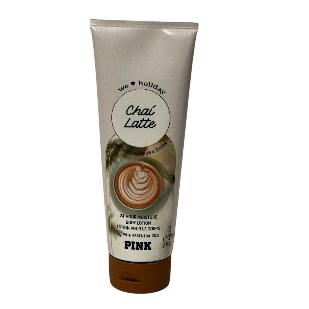 VICTORIA'S SECRET PINK Chai Latte Fragrance Body Lotion Cream 8 oz New
