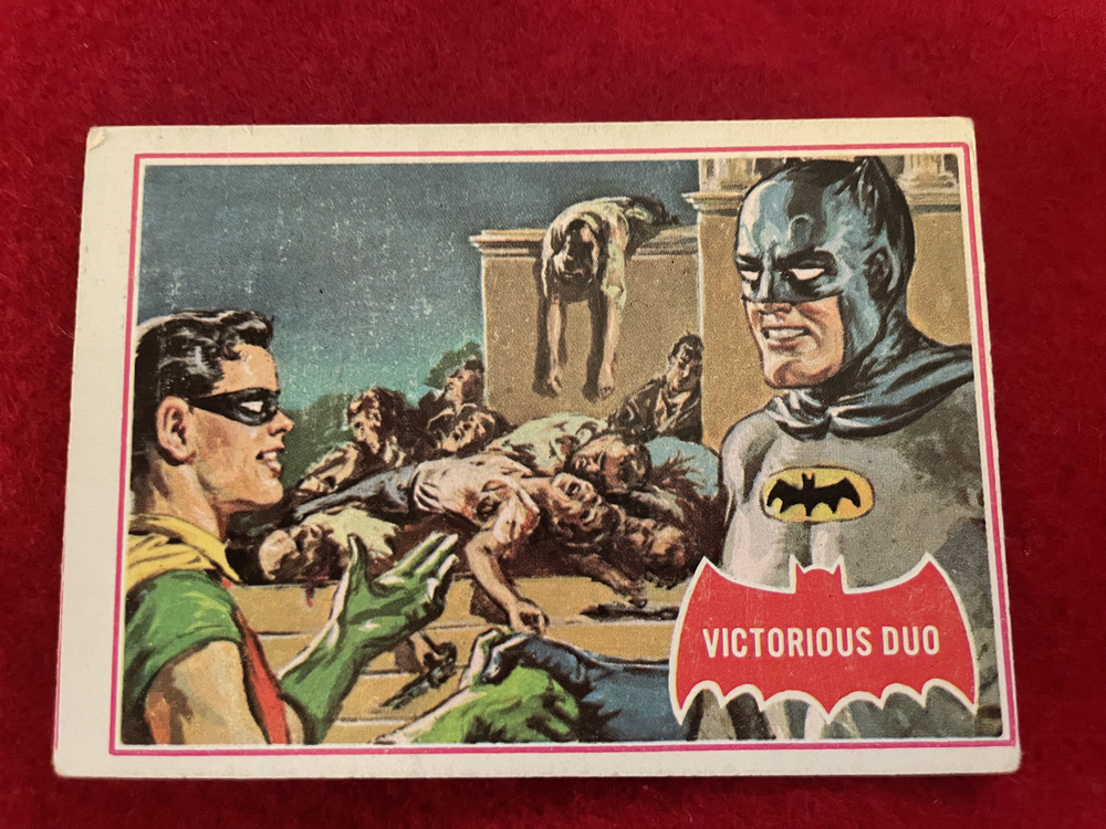 1966 TOPPS BATMAN RED BAT Series 1 